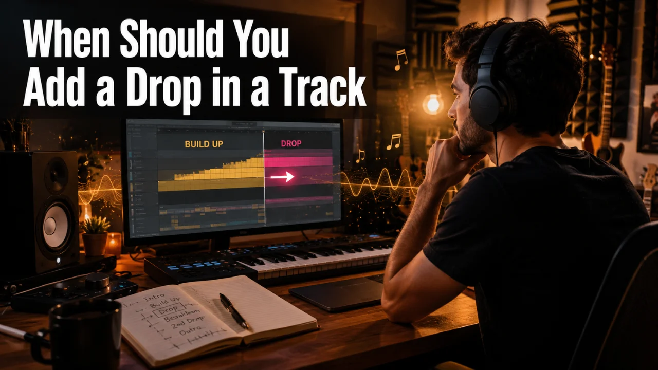 when should you add a drop in a track