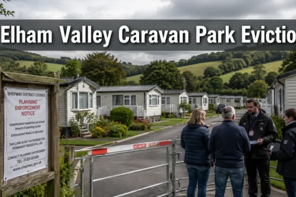 elham valley caravan park eviction