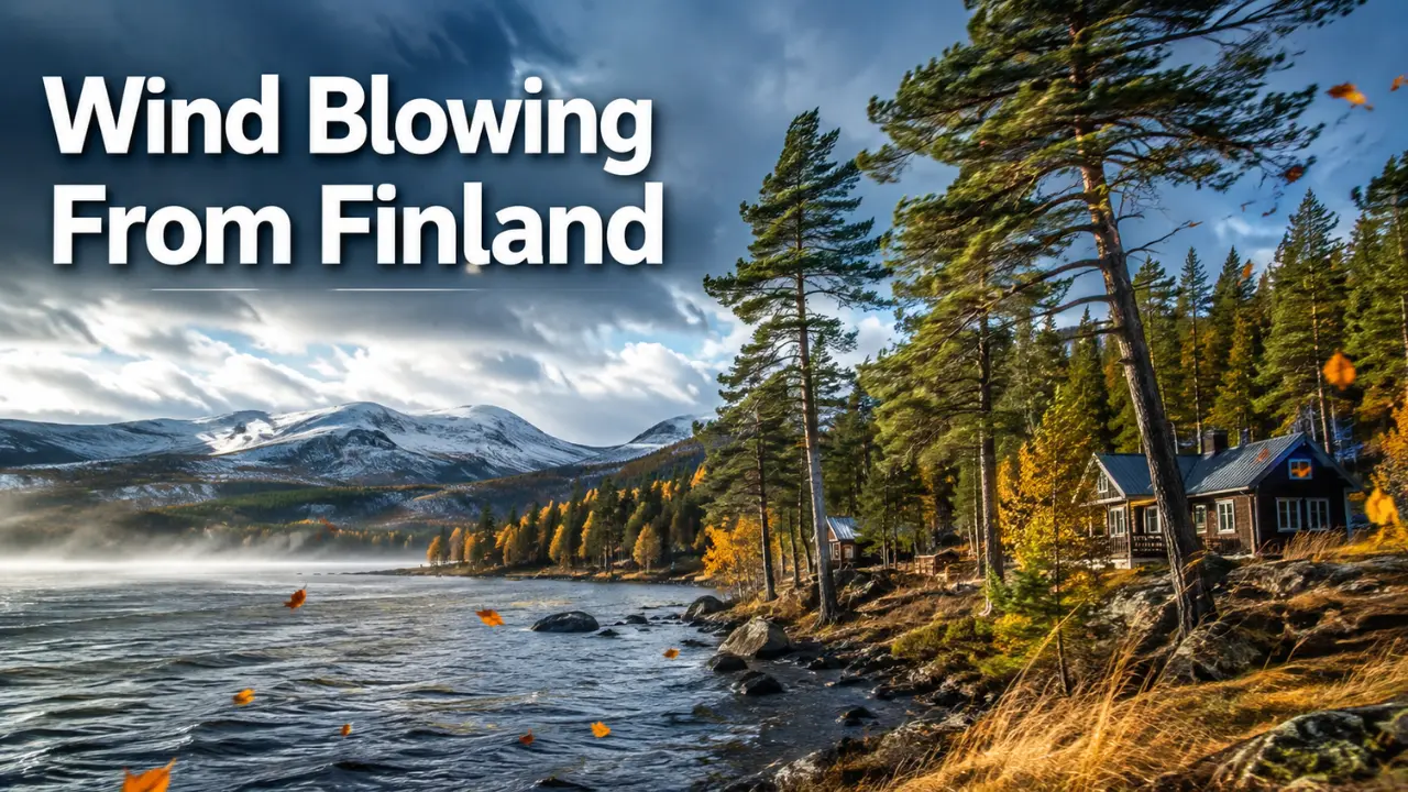 wind blowing from finland